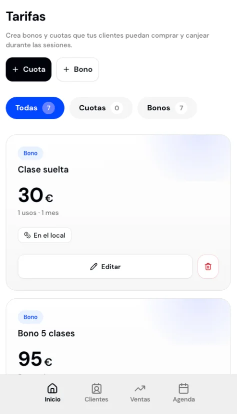 Cobra reservas, bonos y cuotas en un solo sitio